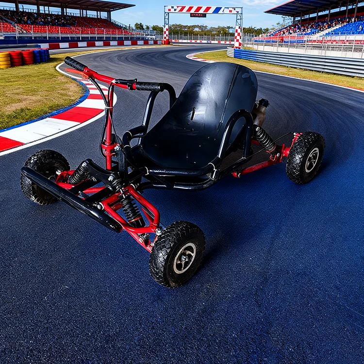 Four-Wheel Adult Off-Road Kart | 80cc 2-Stroke Hand-Start Grassland All-Terrain Kart