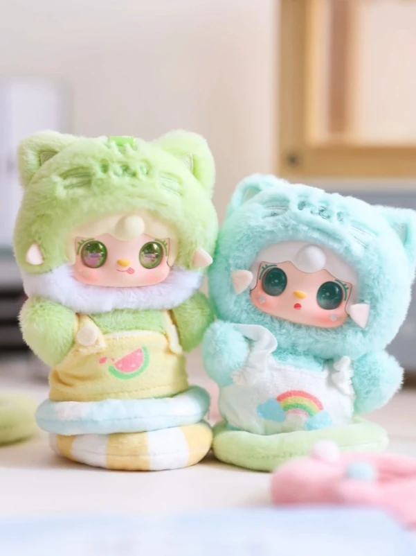 Echte voorraad Yooki Meow Summer Party Series Mystery Box Yooki Gourmet Restaurant Series Blind Box Hanger Schattige poppen Speelgoed Geschenken