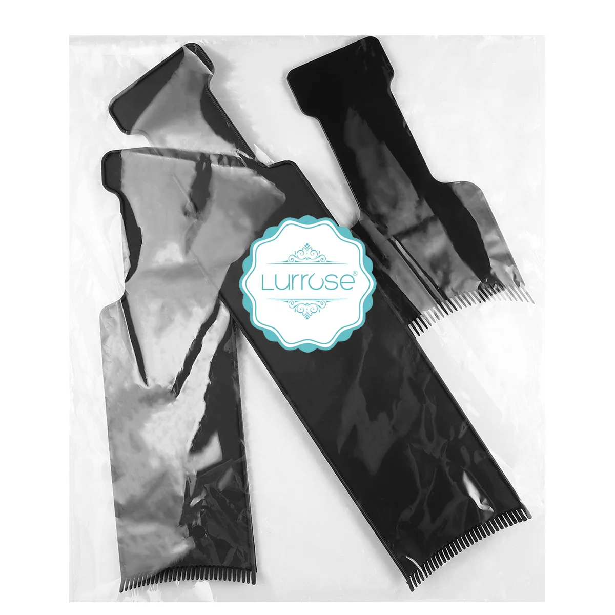 

3Pcs Hair Coloring Comb Set Slight Arc Hairdressing Tint Boards for DIY Salon Home Use Hair Brush Tool Hairbrush