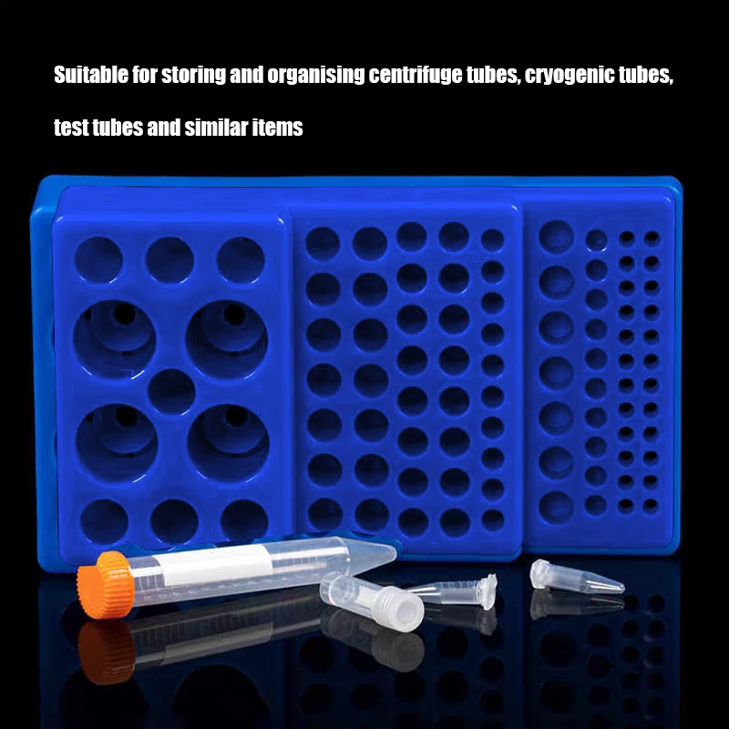 Multi Step Plastic Centrifuge Tube Rack Multi Hole Design Fit Different Size Centrifuge Tubes For Sample Storage Organize Lab