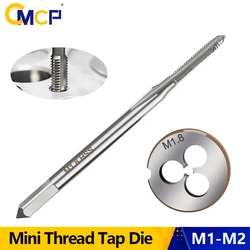 M1-M2 Thread Tap Die Mini Metric Screw Tap Die HSS Steel Micro Machine Tap Drill Bit Hand Threading Tapping Tools