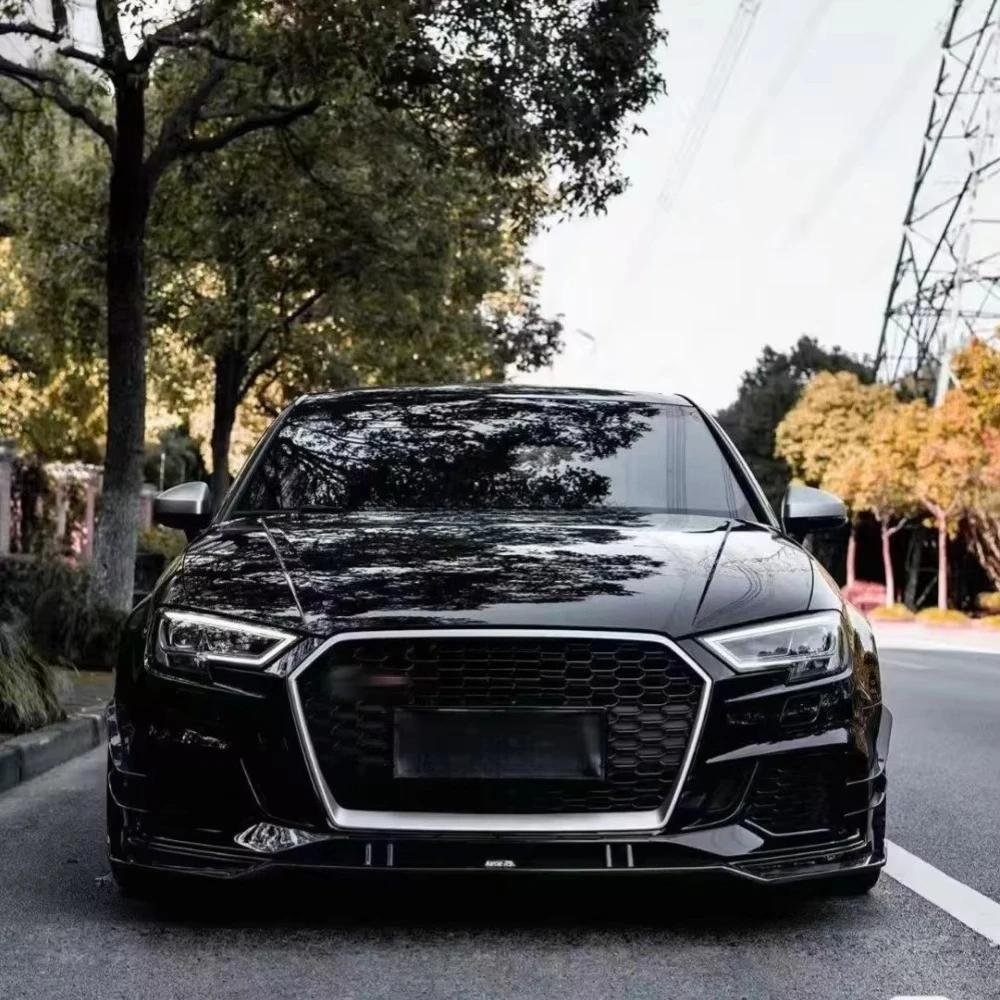 RS3 2017-19-Fit Premium Aero Dry Carbon Fiber Front Bumper Lip