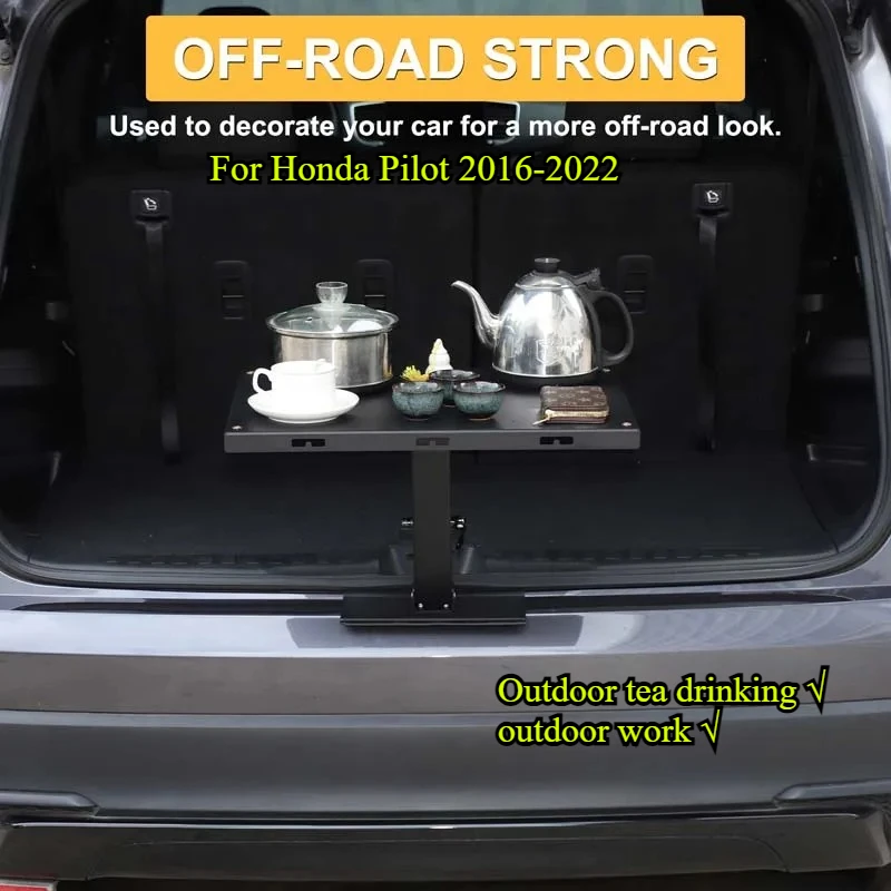 For Honda Pilot 2016-2022 Carbon steel Car Trunk Lock Latch Camping Table Portable Outdoor Folding Table Car Accessories