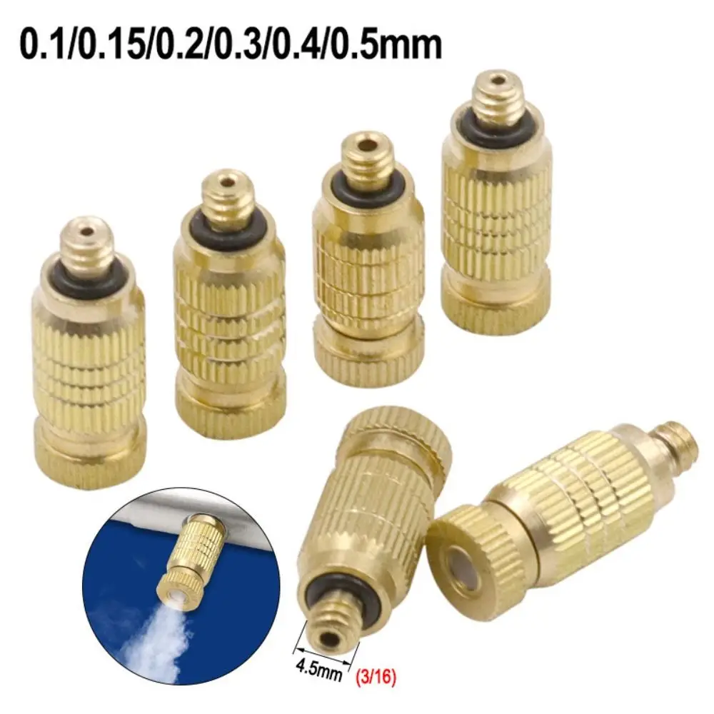 

High Pressure Atomizer Nozzle Landscaping Greenhouse Irrigation Fogging Spray Head Anti-Drip Air Humidification