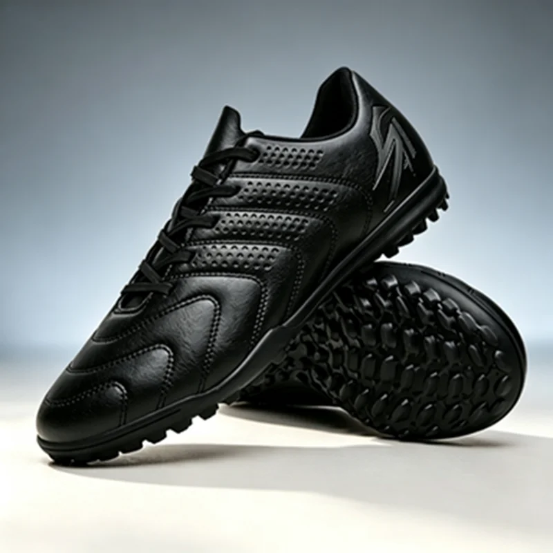 

Shock-absorb TF Football Boots For Adults Thick Soft PU Textile Rubber Outsole Anti-slip Ease Fatigue During Long Turf Training