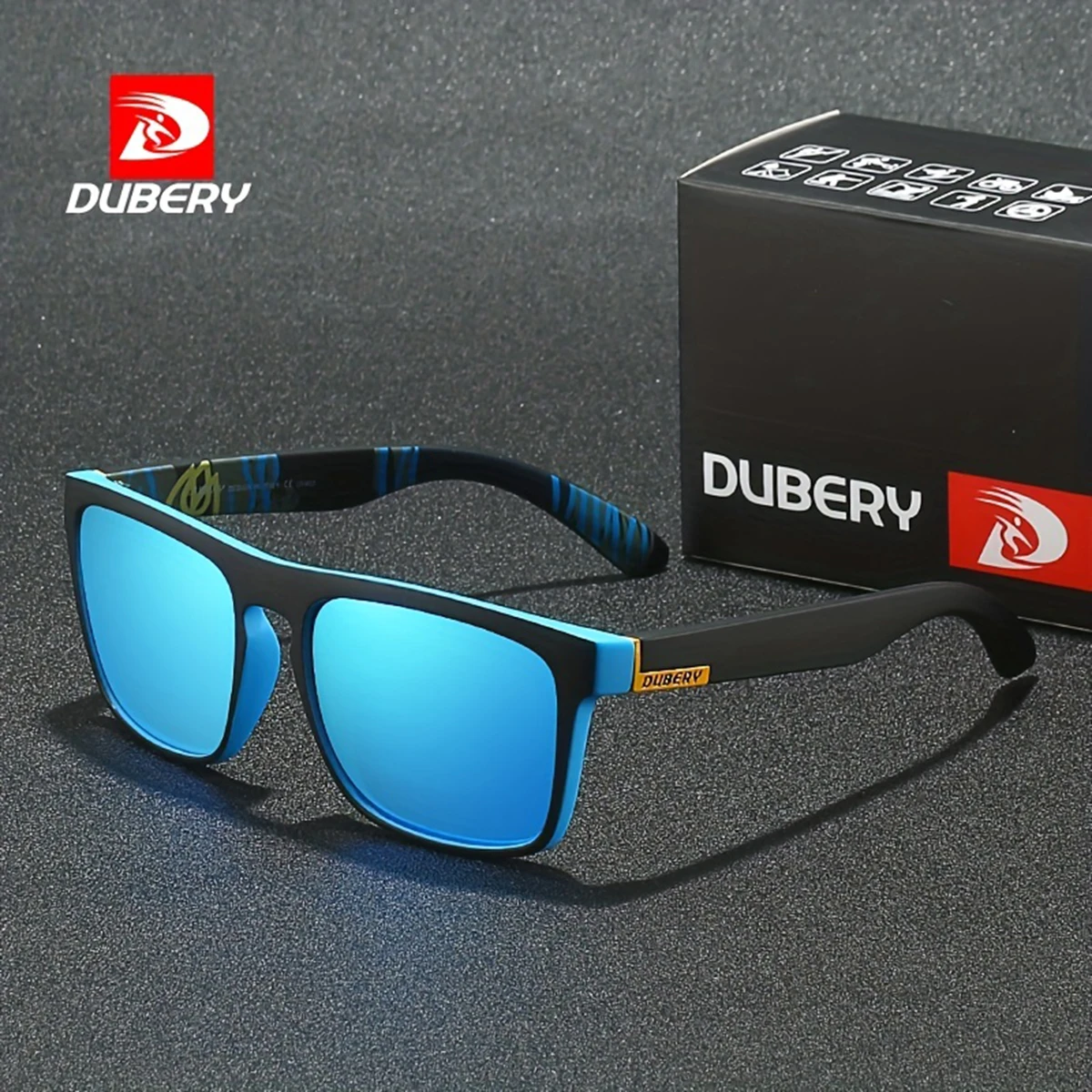 DUBERY Polarized UV400 Protection Sunglasses For Men And Women 10 Colors Model 731