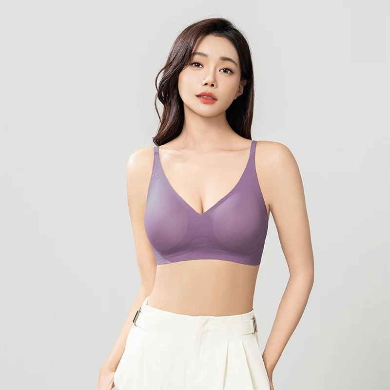 Soutien-gorge de sport sans couture pour femme, soutien-gorge push-up pour femme, haut sans armatures, grande taille, sous-vêtements sexy, haute qualité