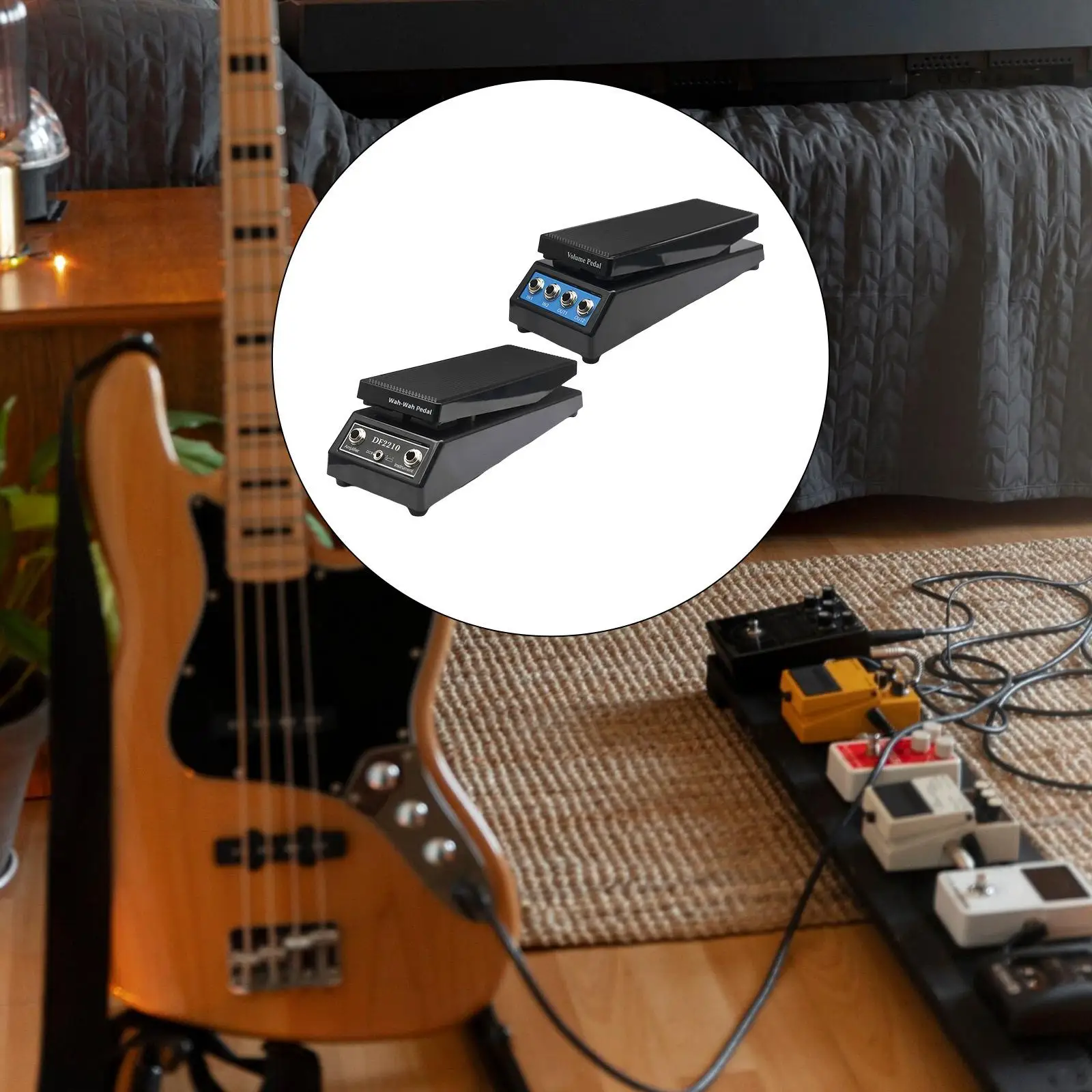 

Легкая гитарная педаль из АБС-пластика, аксессуар с несколькими эффектами для начинающих электрогиталей, профессиональное сценическое шоу, музыкальное обучение