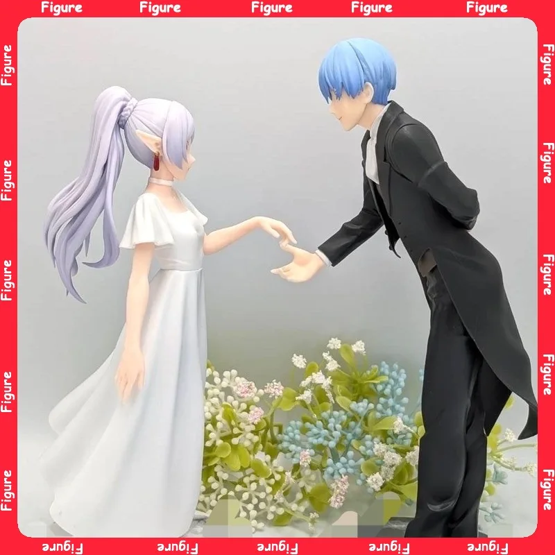 

18-20CM Anime Frieren: Beyond Journey'S End Frieren With Himmel Dancing Party Figure Desk Decoration PVC Model Toys Gift