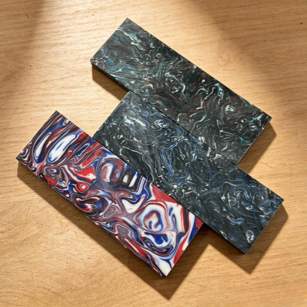 3 Colors DIY Handle Resin Composite Patch Material Decorative Sheet 1 PC Craft Outdoor Knife Handle Replacement Materials