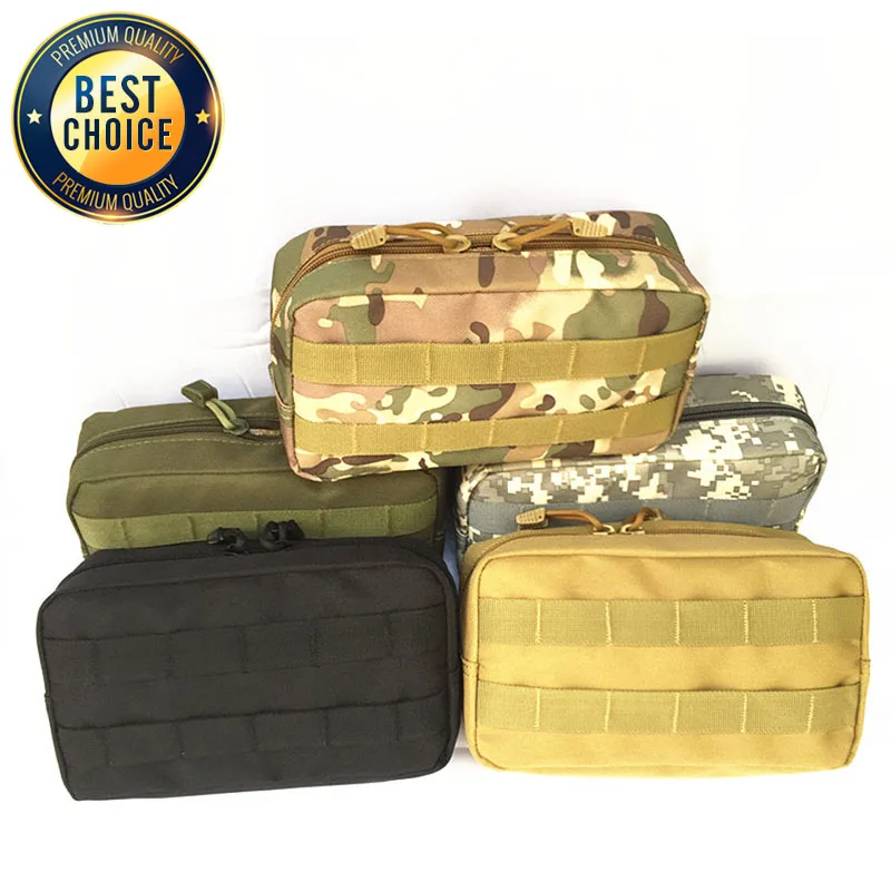 Molle tático saco de cintura ao ar livre revista à prova dwaterproof água esporte pacote cintura transportadora caso telefone para mochila & colete acampamento escalada