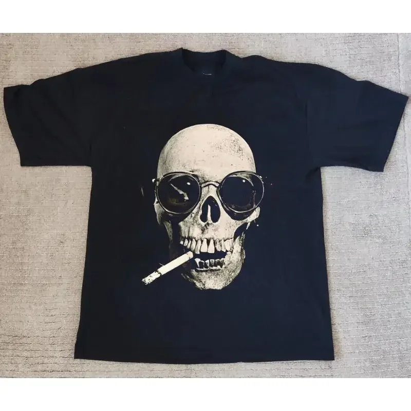 Warren Zevon Sentimental Hygiene Tour Skull T Shirt Full Size S 5XL