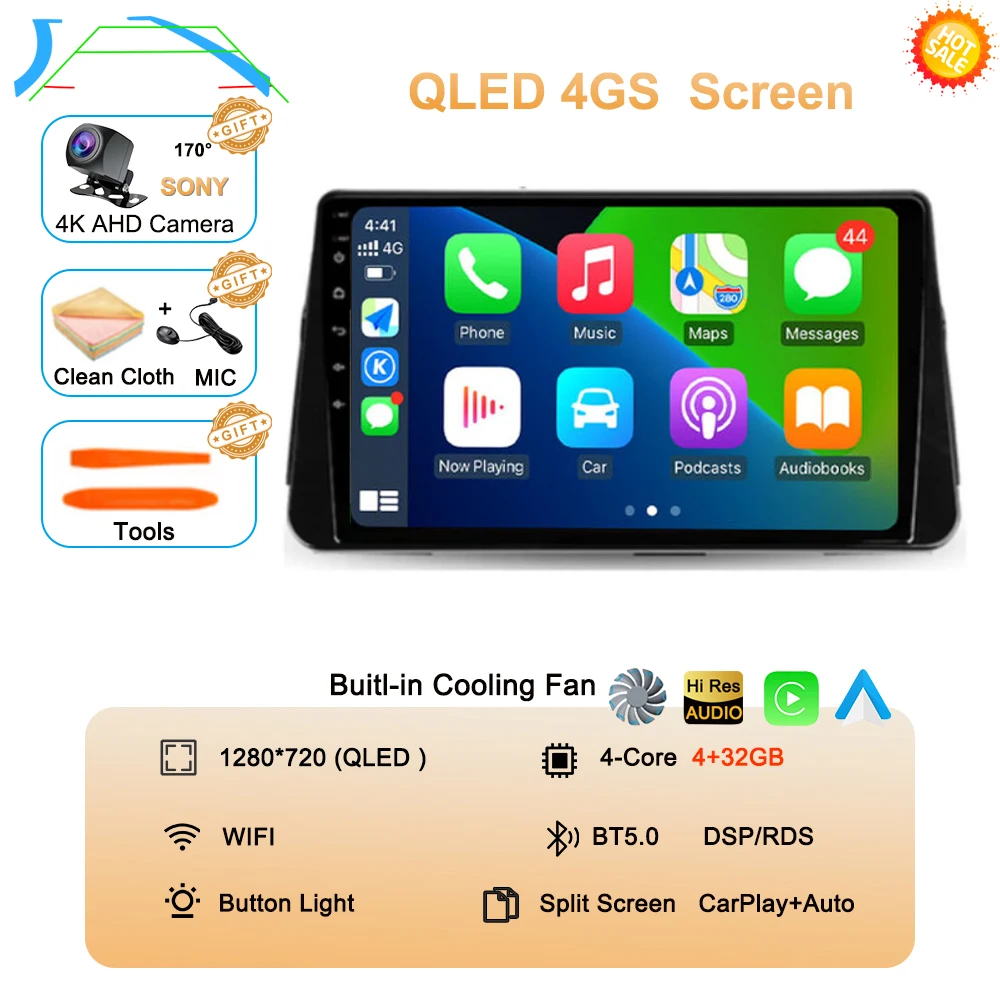 Android 16 Carplay Auto voor Nissan MICRA Kicks P15 2017 2018 2019 2020 2021 autoradio multimediaspeler navigatie stereo
