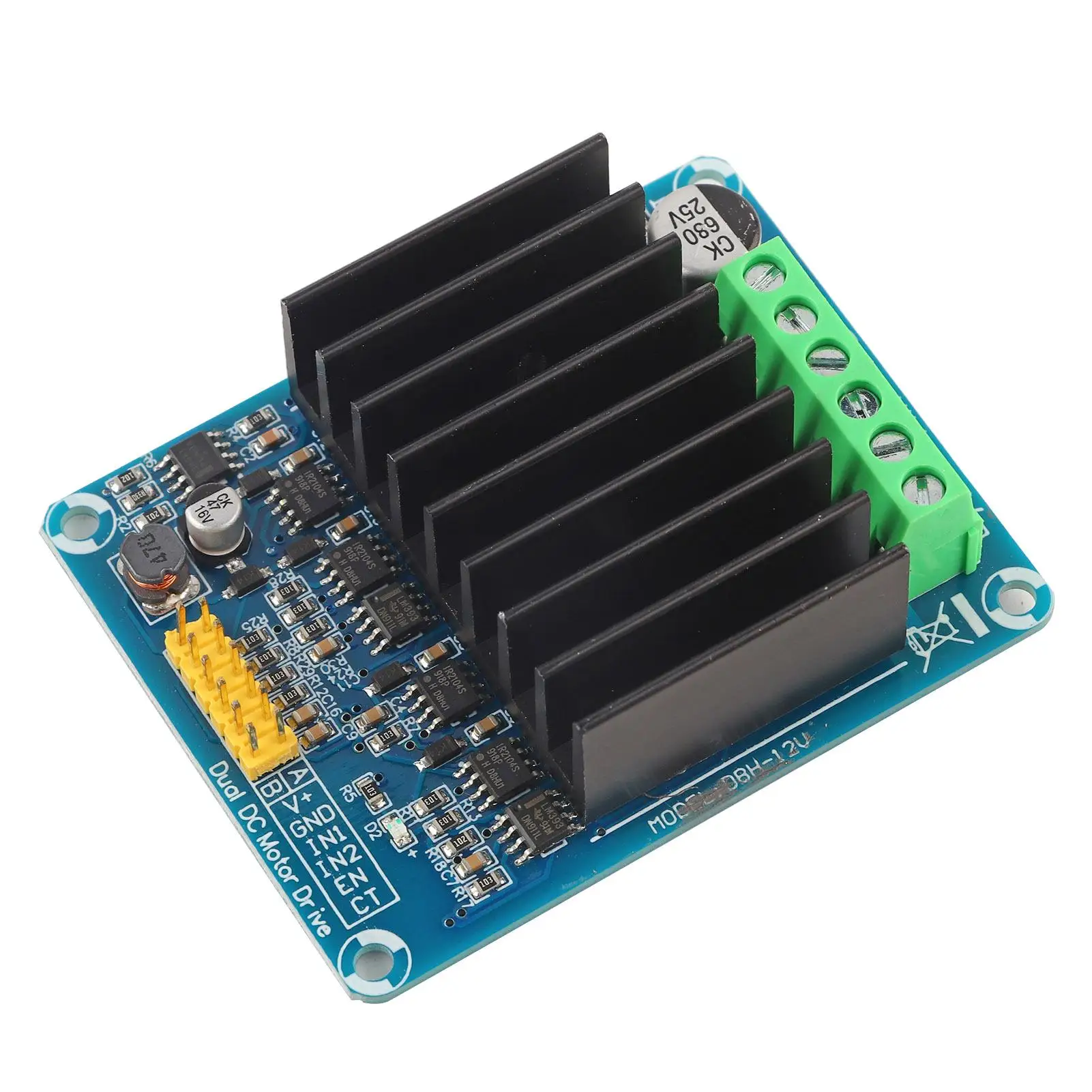 1pc DC5-12V 0A-30A Dual channel H bridge Motor Driver Board Module