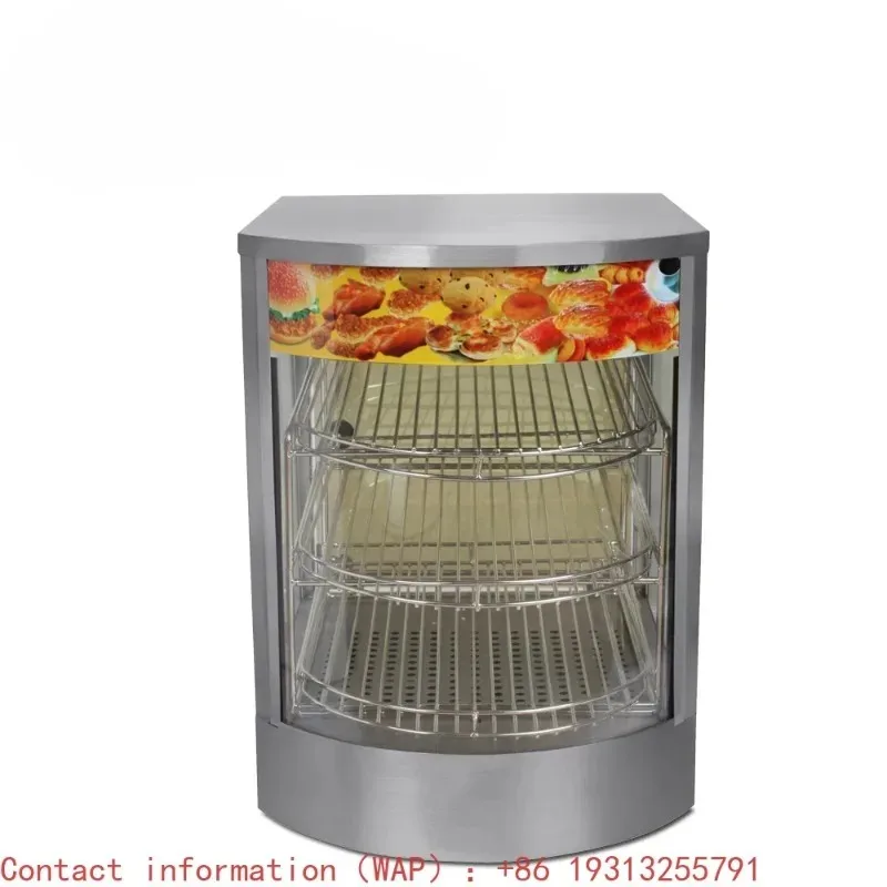 【Factory Price】For CI-1P Portable Cheap Stainless Steel Large Commercial Food Hot Pizza Warmer Heated Showcase Of Donut Display
