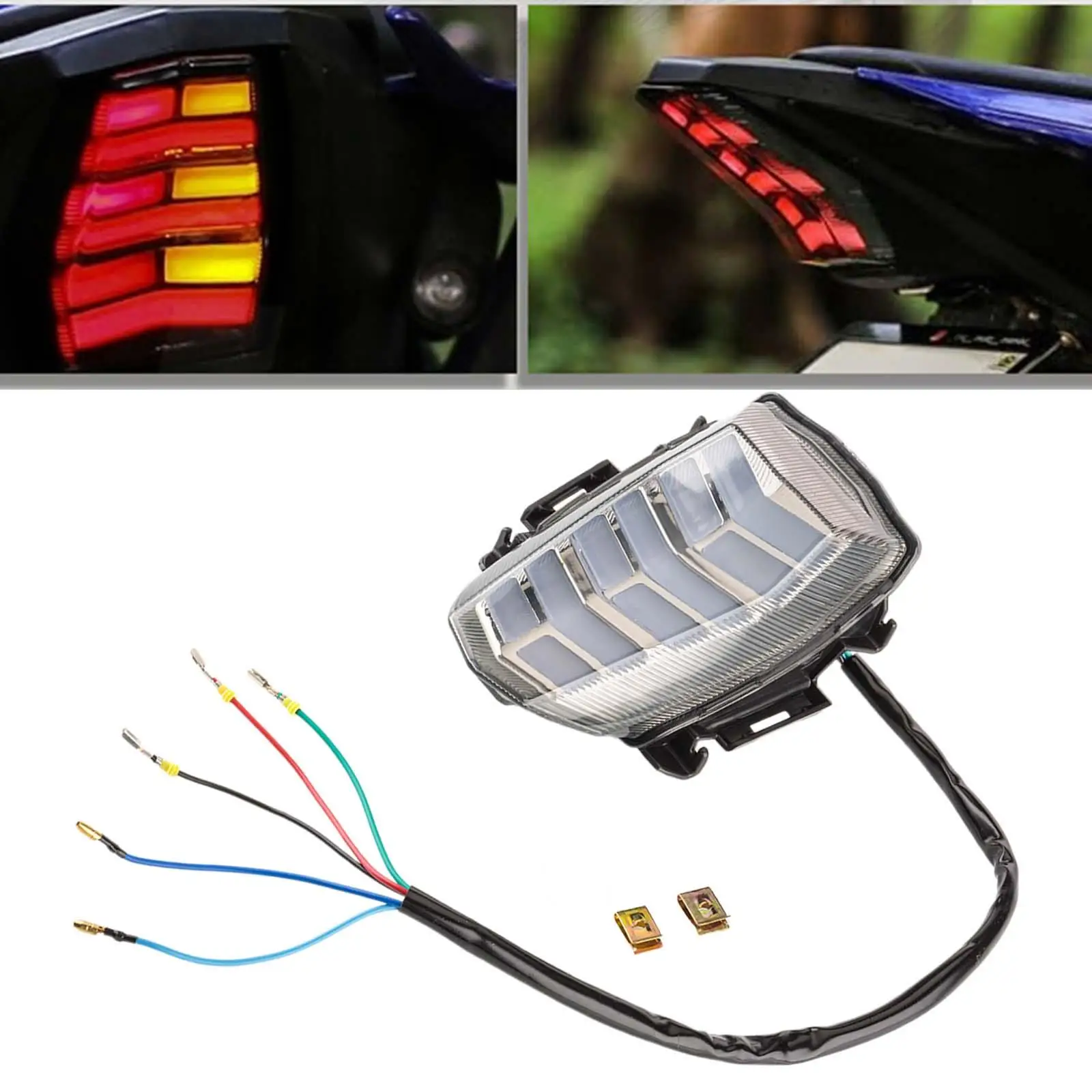 

LED Taillight Integrated Turn Signal Replacement Motorcycle LED Rear Taillight