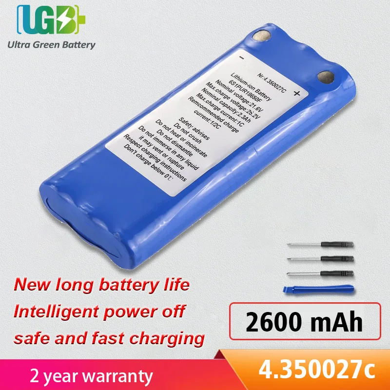 UGB New 4.350027c Battery For Schiller AT10+ AT10plus AT110 3.920509 Medical Battery