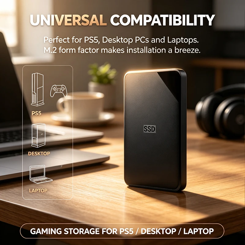 Original NEW Portable External Hard Drive USB 3.0 High Speed Mobile Hard Disk Compatible with Laptop PC Mac for Data Storage