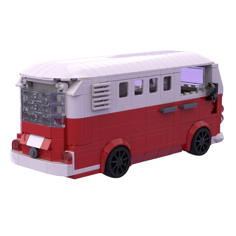 534pcs MOC VW Bus City Champions Model Building Christmas Gift Blocks Toys Architecture Assemble DIY Creative Education Idea