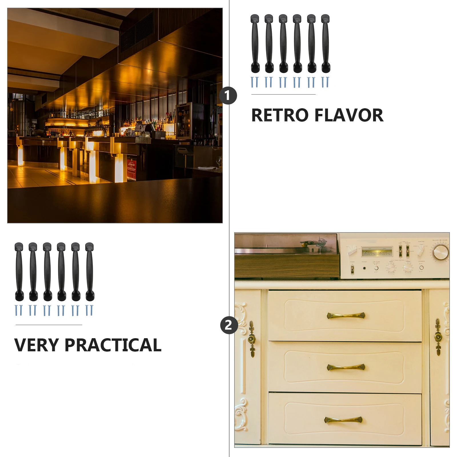 6 قطعة باب الخزانة يسحب ماتي الأسود سبيكة دائم مقابض الأدراج الأثاث خزانة تسحب مقبض الباب مقبض كابينة #1