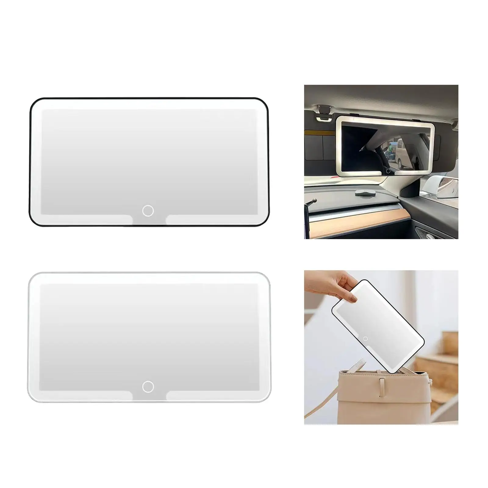

Generic Car Sun Visor Vanity Mirror Makeup Mirror, Rearview Sun Shading Cosmetic