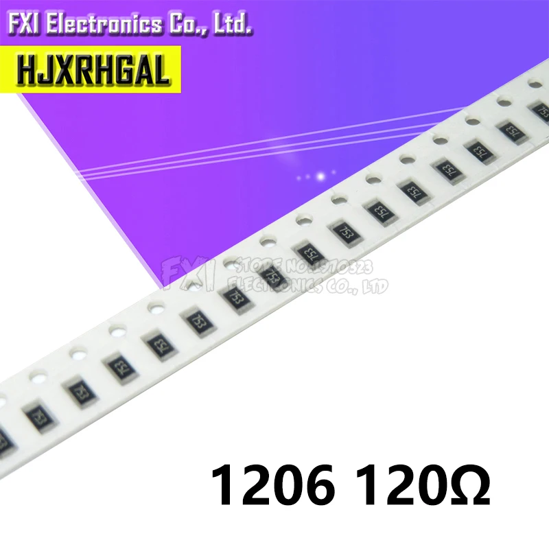 

100 шт. 1206 SMD резистор 120 Ом чип-резистор 0,25 Вт 1/4 Вт 120R 121 новый оригинальный