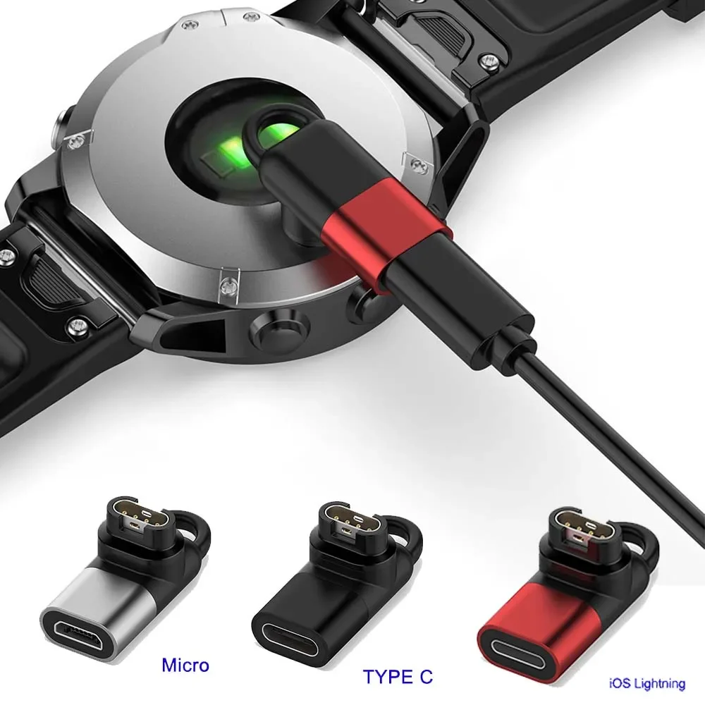 محول شاحن صغير لـ Garmin Forerunner 265 965 محول شحن لـ Fenix 7 7S 7X 6 6S 6X 5 5S 5X Plus Pro/ Venu 3 2S 2