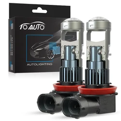 2pcs H11 H7 Bi Led Projector Left Hand Car Headlight Bulbs Wireless LED Projector Lens 9005 HB3 9006 HB4 Canbus Plug&Play