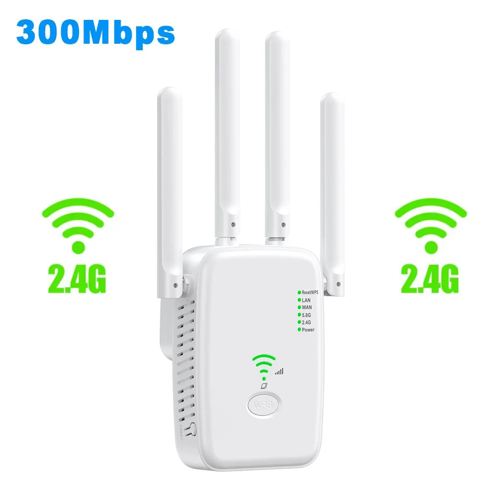 1200Mbps ワイヤレス WiFi リピーター Wifi 信号ブースター デュアル 