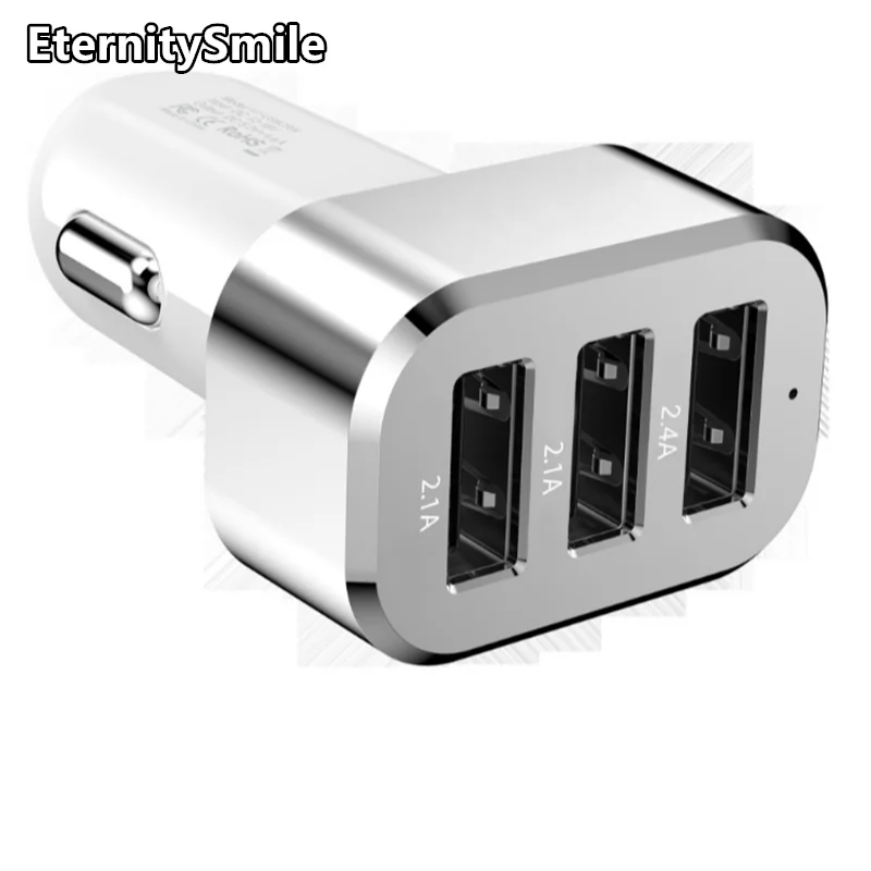 Quick Charge Multi Usb Data Charging magnetic Cable 6.6A 3 Usb Ports Car Charger For Mobile Phone