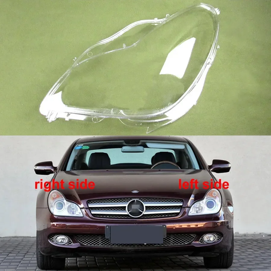 

For Benz W219 CLS300 CLS350 CLS500 CLS550 2007 2008 2009 Headlamp Shell Transparent Lampshade Headlight Lens Cover Plexiglass