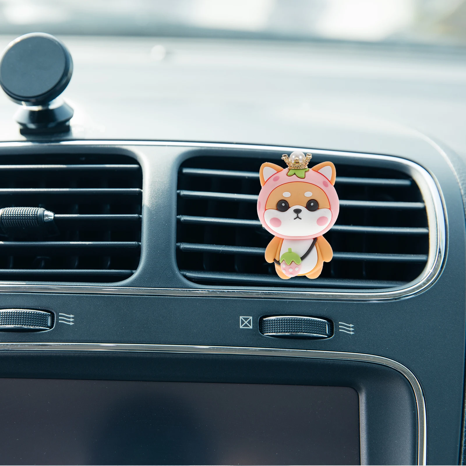 

Aromatherapy Decoration Vent Clip Cartoon Dog Air Freshener Car Dashboard Decor Accessories Fragrance Travel Home