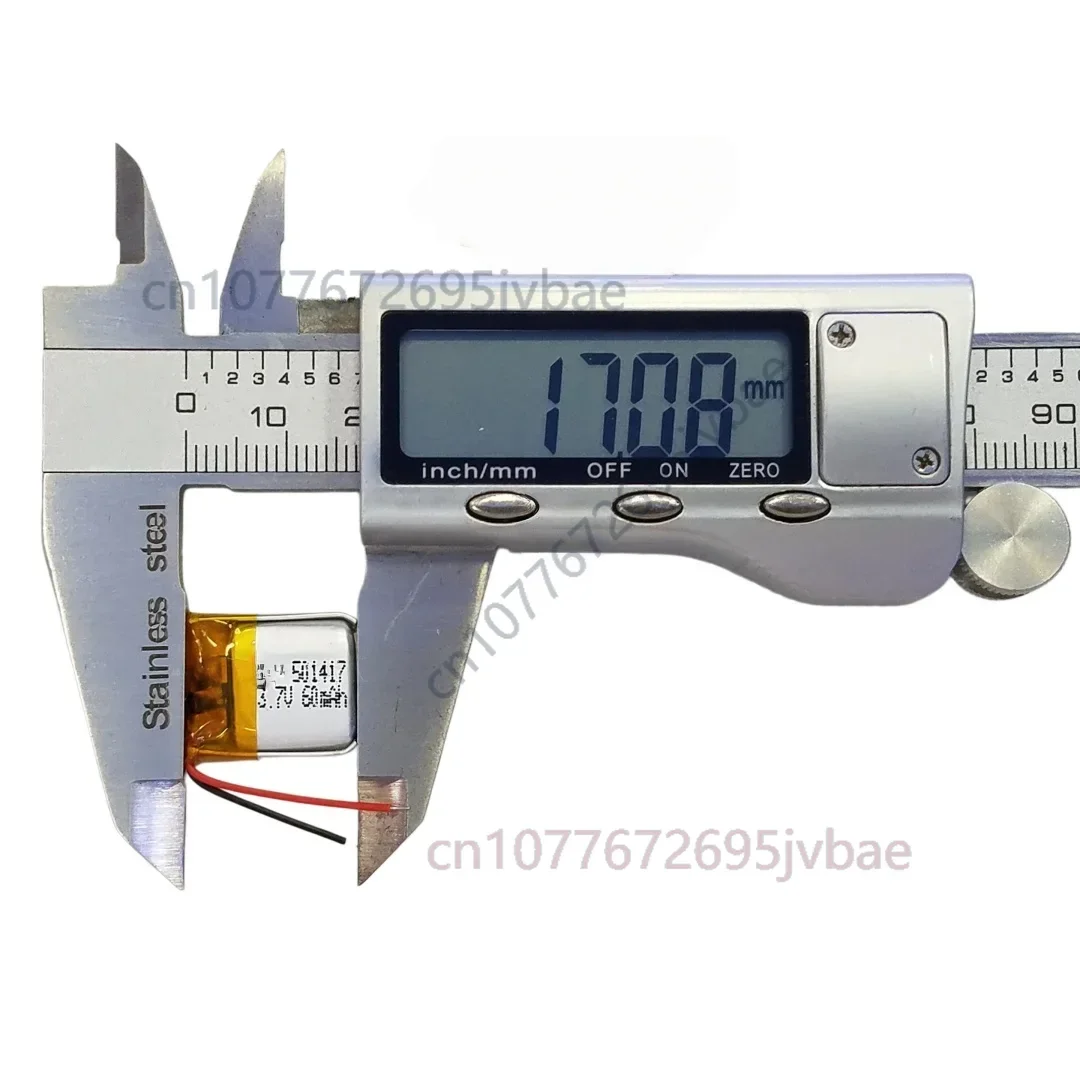 Universal 501417 401518 451520 Lithium Battery 3.7V 60mAh for Bluetooth Headset & Positioning Bracelet