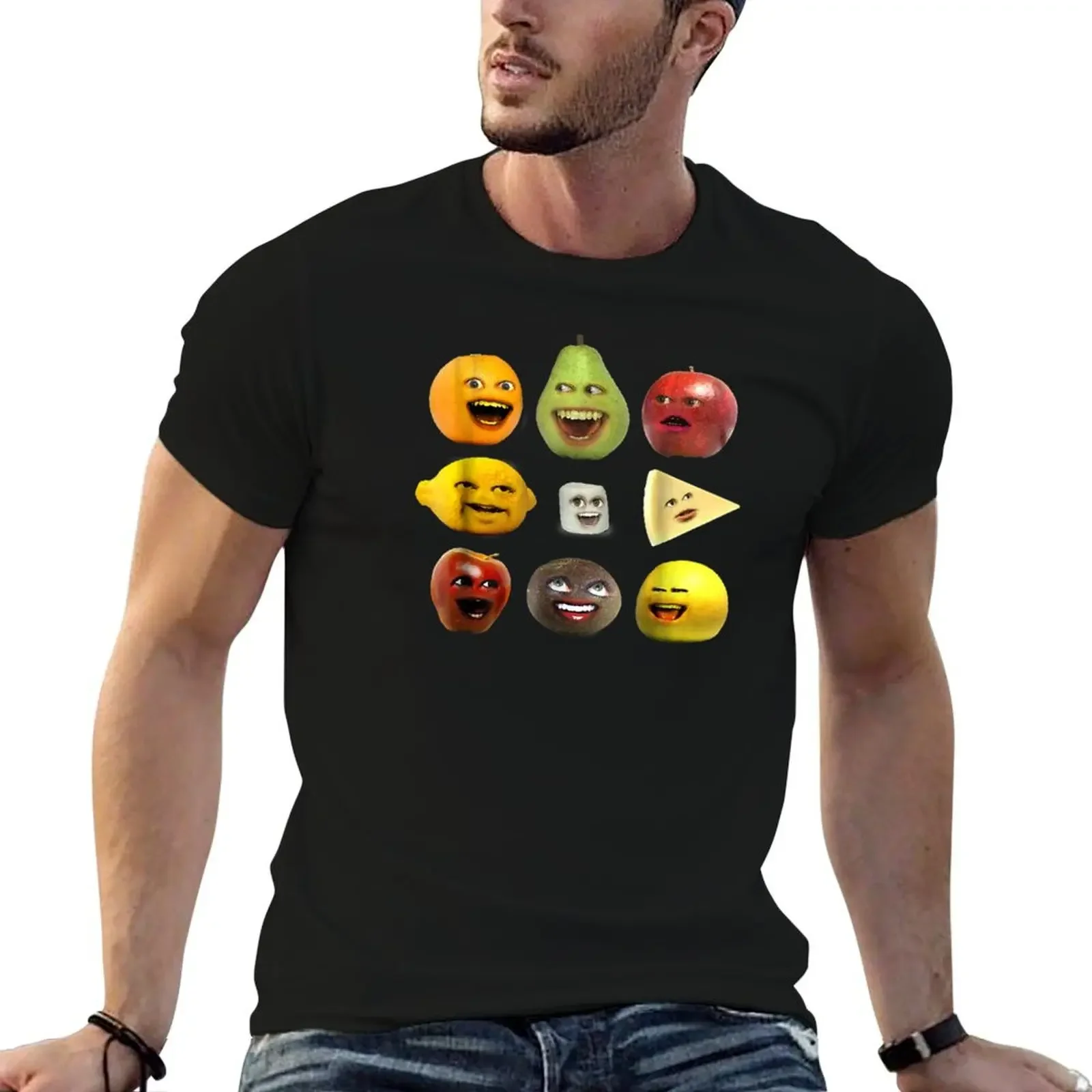 

Annoying Orange and Characters T-Shirt blue archive shirts graphic tee Blouse cotton graphic tees men clothings