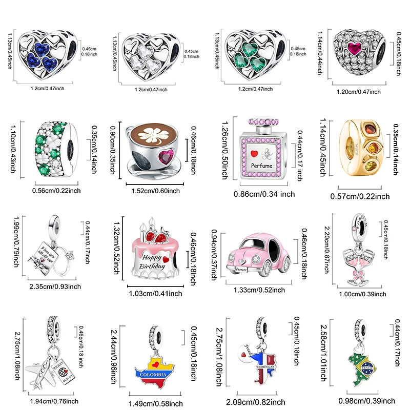 925 Sterling Silver Stars Heart Sunflower Car Safety Beads Fit Diy Charms Beads Necklace Making Gift Of High Quality Jewelry