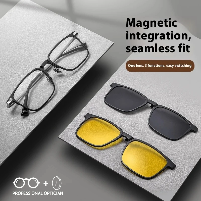 

Style High End Square Prescription Glasses Driving Special Polarized Sunglasses Over Glasses Myopia Hyperopia and Astigmatism