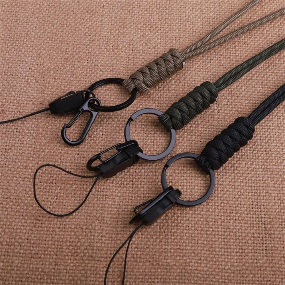 Outdoor Keychain Paracord Keychain Parachute Cord Phone Straps Umbrella Rope Keyring Neck Strap Keycord DIY Cellphone Lanyard