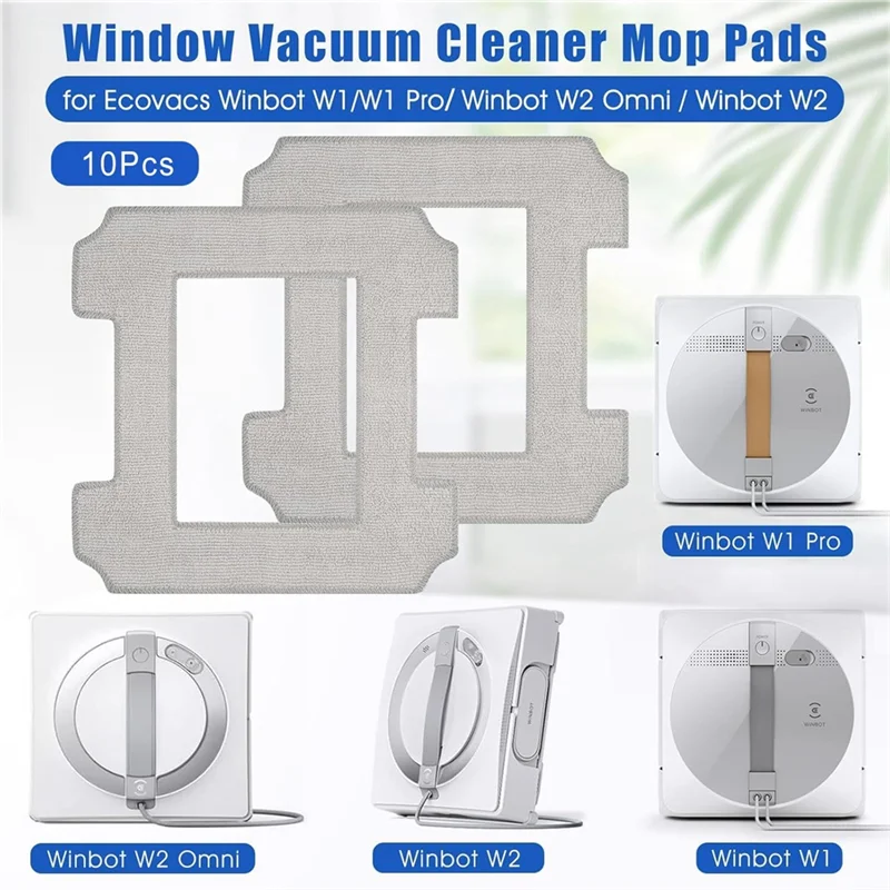 ~متين لروبوتات تنظيف النوافذ Ecovacs Winbot W1 / W1 Pro / W2 / W2 Omni، قطعة قماش تنظيف روبوت لتنظيف النوافذ