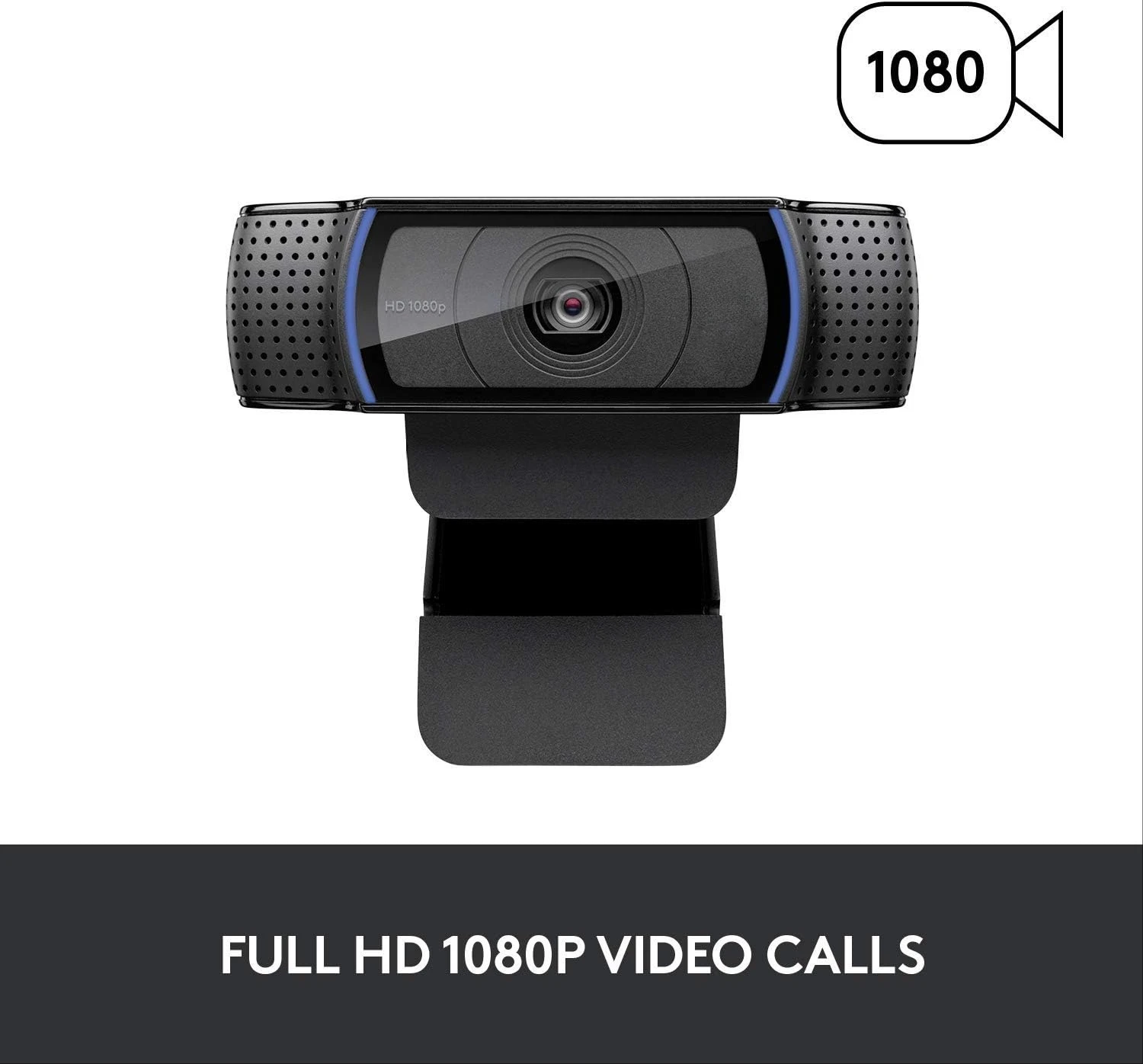 

C920x HD Pro Webcam, Full HD 1080p/30fps Video, Clear Audio, HD Light Correction, PC Camera Webcam, Works with Skype, Zoom