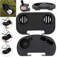 Clip On Chair Table with Mobile Phone Slot Chair Side Table Universal Chair Utility Tray Multifunction for Lawn Patio Pool