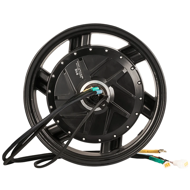 YMMOTOR 17*6.0 بوصة WP 70H تصنيف 15KW سباق الدراجات النارية BLDC محور عجلات المحرك عالية السرعة 150KMH #2