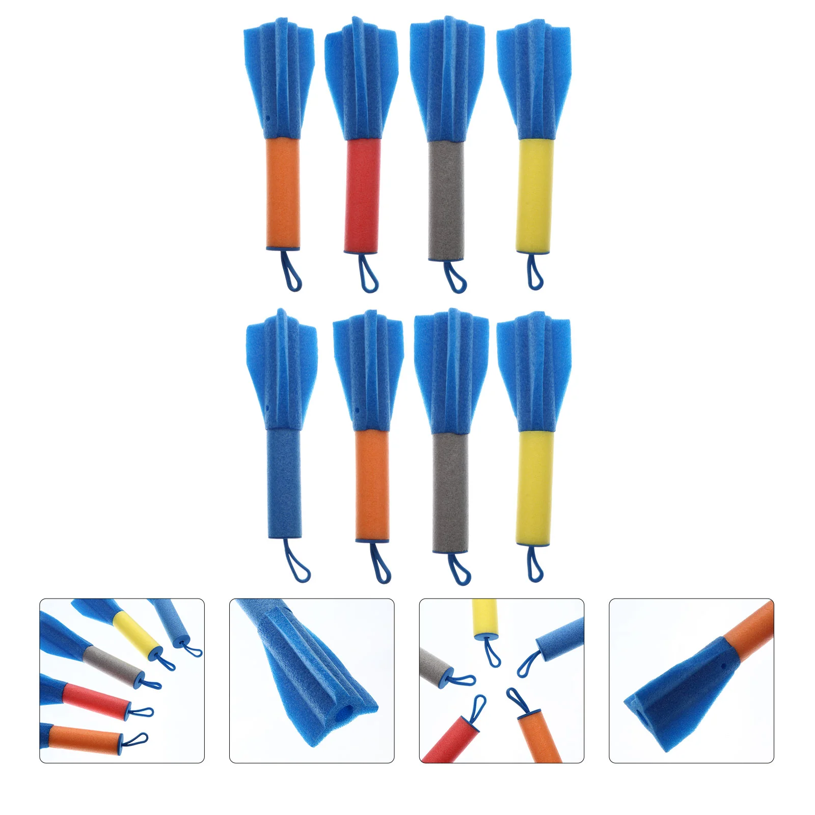 8 PCS Finger Rocket Sling Shot Chicken Toy outside Toys for Boys Early Education Darts Toddler