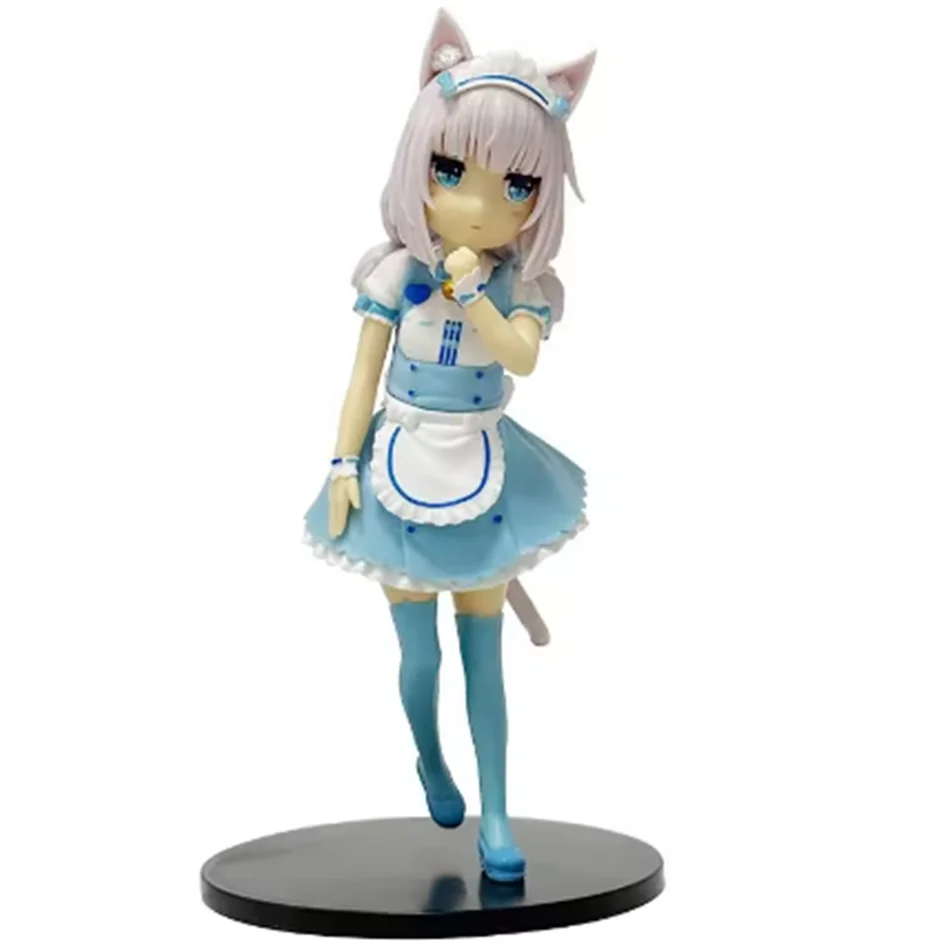 18cm nekopara anime figura kawaii menina chocolate figura de ação bonito empregada baunilha estatueta pvc coleção modelo boneca brinquedos presentes