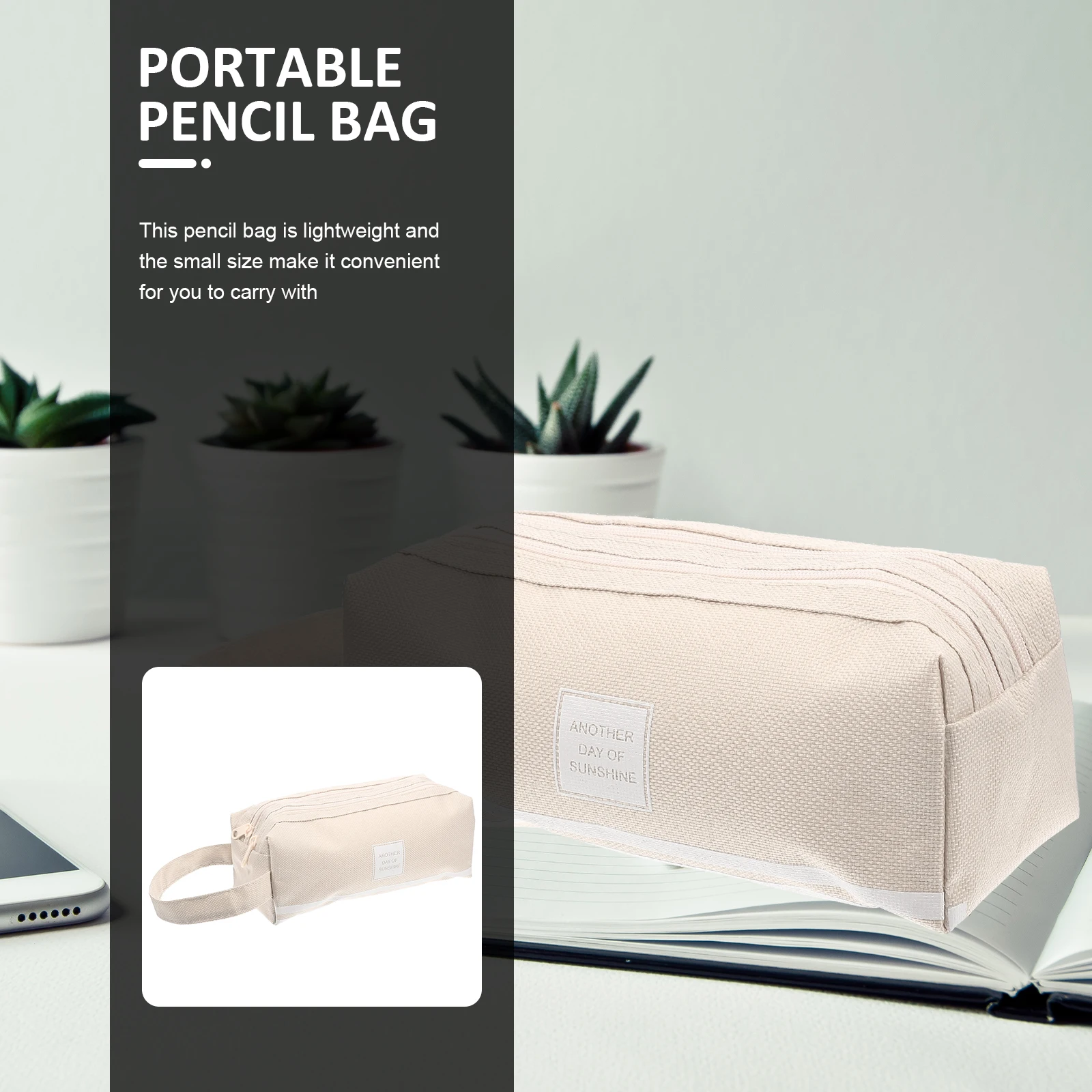 

Oxford Cloth Pencil Case Large Capacity Lightweight Portable Stationery Bag Holder Daily Lovely Travel School Kids Zipper Pouch