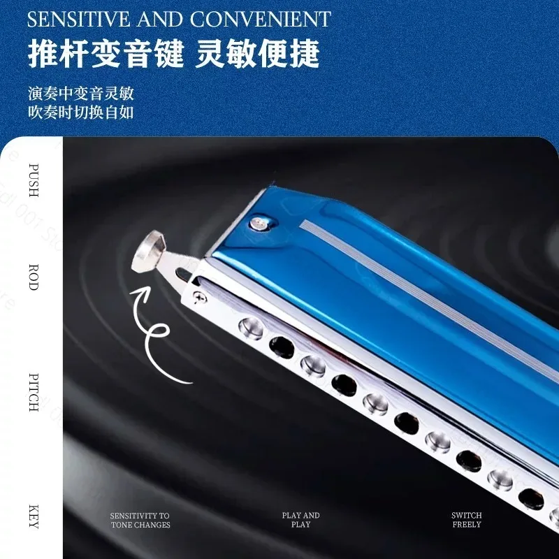 For EAP-16 New Product 16 Hole Professional Chromatic Harmonica Gifted To Performers