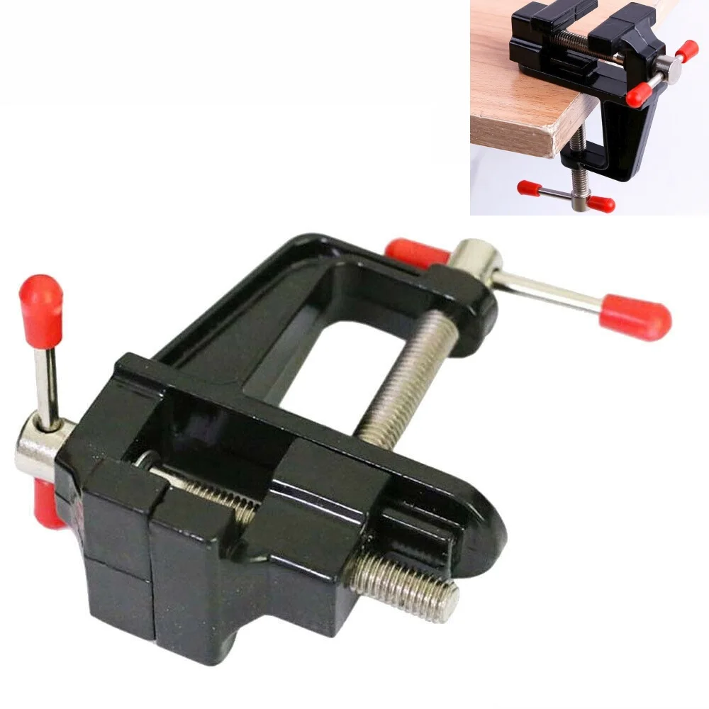 1PCS Mini Clamp On Table Bench Vise Home DIY Jewelry Hobby Model Making Vise Tools Mini Tool Vice Work-Bench