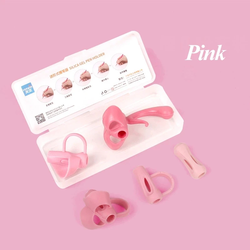 Tenwin Children Writing Correction Device Aid Grip Posture Correction Device Silicone Baby Learning Writing Tool for Students
