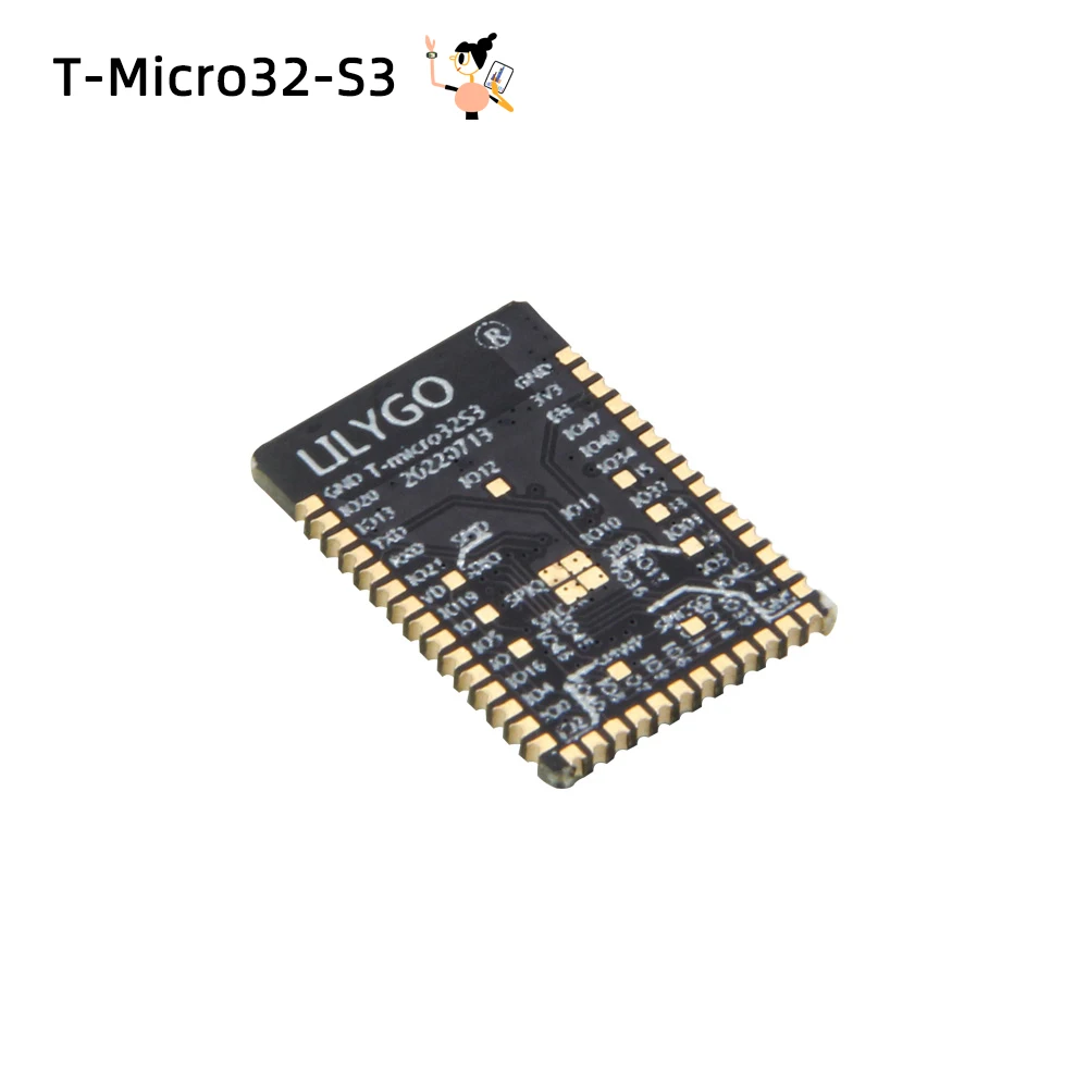 LILYGO® T-Micro32 ESP32 Module, ESP32-S3 ESP32 Microprocessor, Support WiFi Bluetooth, Arduino Electronics Development Board