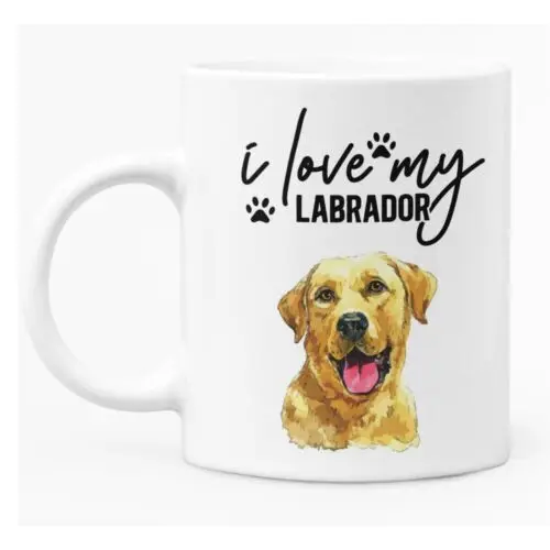 Mug For Labrador Dog Owner With Printed Caption 