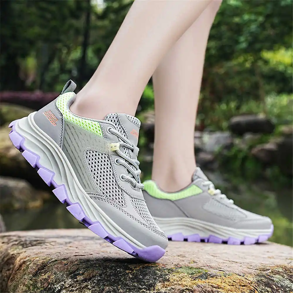 With Lacing Normal Leather Women's Sneakers For Sports Vulcanize Shoes Woman Small Numbers Woman Loafers Comfortable